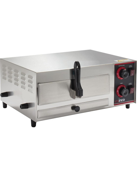 Horno de Pizza Eléctrico Winco EPO-1 30.48 cm Acero Inoxidable