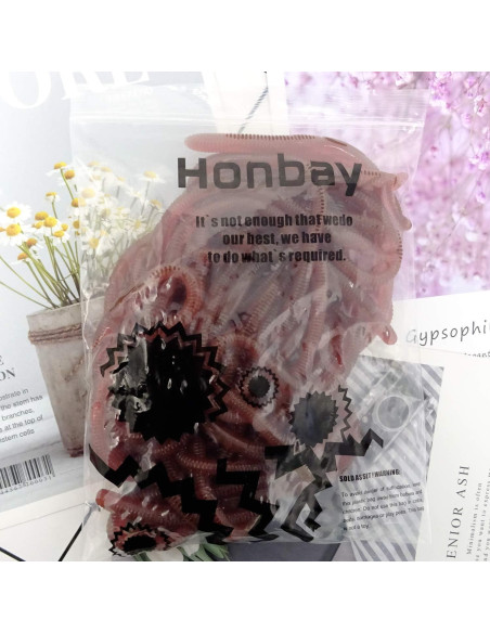 30PCS Lombrices de Tierra Falsas Honbay - Juguetes de Truco Halloween