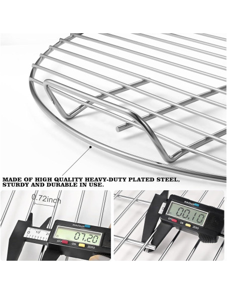 Rejilla de Cocina de Reemplazo Coolbird 56x56 cm para Parrillas Weber