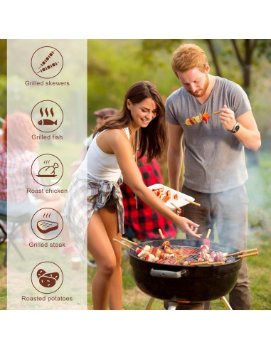 Rejilla de Cocina de Reemplazo Coolbird 56x56 cm para Parrillas Weber