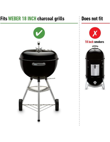 Rejilla de Cocina Plegable Weber 44.45 cm Acero Resistente