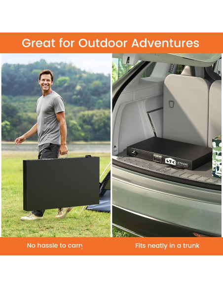 Mesa de Parrilla Plegable Leteuke 153.9x50.5cm para BBQ