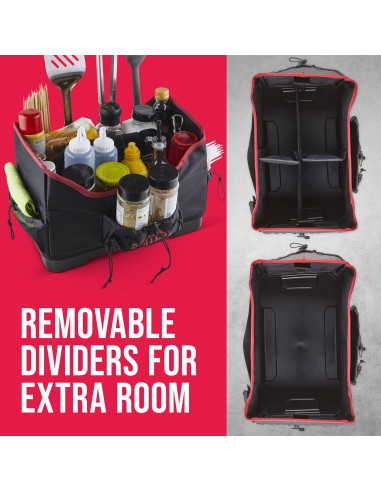 Caddy Grande para Parrilla Grillman - Organizador 42.5x27x24.5cm