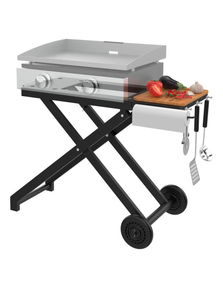 Soporte para Plancha Blackstone 17/22" - Carrito Plegable BBQ Future