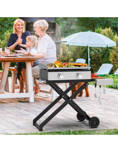 Soporte para Plancha Blackstone 17/22" - Carrito Plegable BBQ Future
