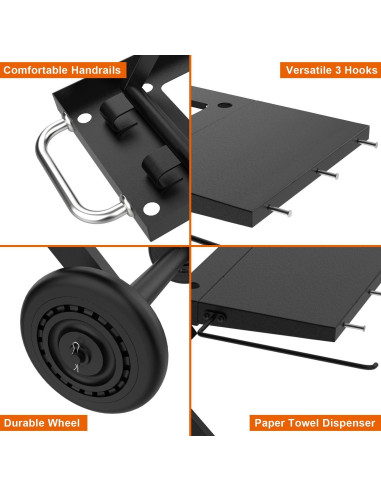 Soporte para Plancha Blackstone 17/22" - Carrito Plegable BBQ Future