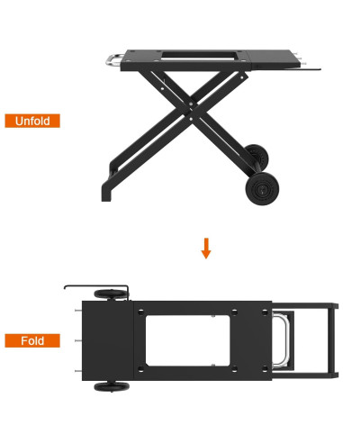 Soporte para Plancha Blackstone 17/22" - Carrito Plegable BBQ Future