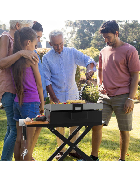 Soporte para Plancha Blackstone 17/22" - Carrito Plegable BBQ Future