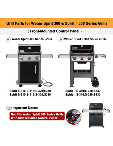 Kit de Repuesto para Parrilla Weber Spirit II 300 - Acero Inoxidable