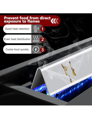 Piezas de Parrilla Weber Spirit 300 - 2 Rejillas + 5 Barras SS