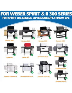 Rejillas de Cocción SafBbcue para Parrilla Weber Spirit 300 2