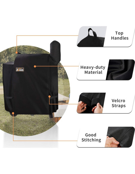 Cubierta para Parrilla Traeger 22 JIESUO Impermeable 104.1x55.9x99.1cm Cubierta para Parrilla Traeger 22 JIESUO Impermeable 104.1x55.9x99.1cm