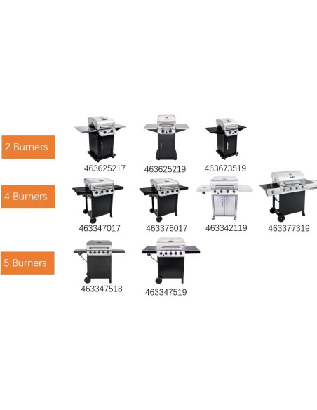 Piezas de Repuesto Parrilla Charbroil Performance 4 Quemadores Piezas de Repuesto Parrilla Charbroil Performance 4 Quemadores