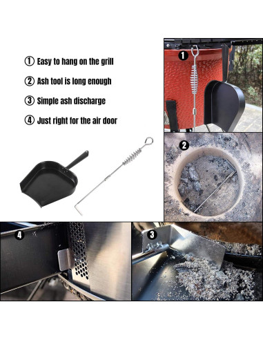 Herramienta de Remoción de Cenizas Big Green Egg 45.72 cm