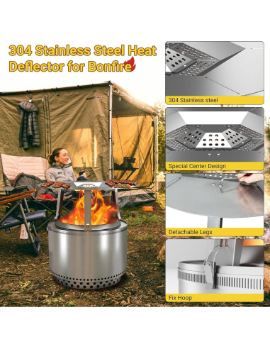 Deflector de Calor Toriexon para Fogata Bonfire 63.5 cm