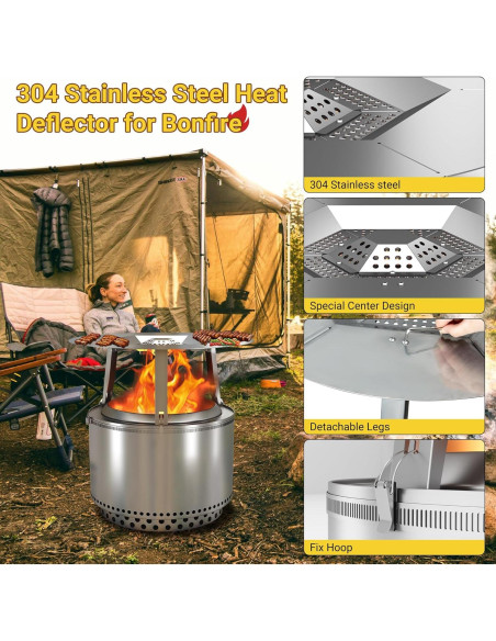 Deflector de Calor Toriexon para Fogata Bonfire 63.5 cm