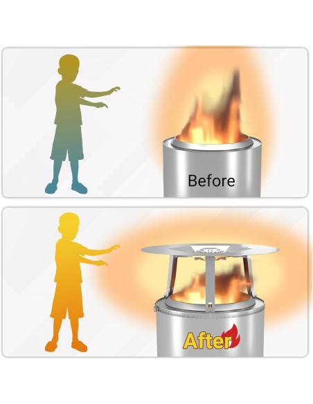 Deflector de Calor Toriexon para Fogata Bonfire 63.5 cm