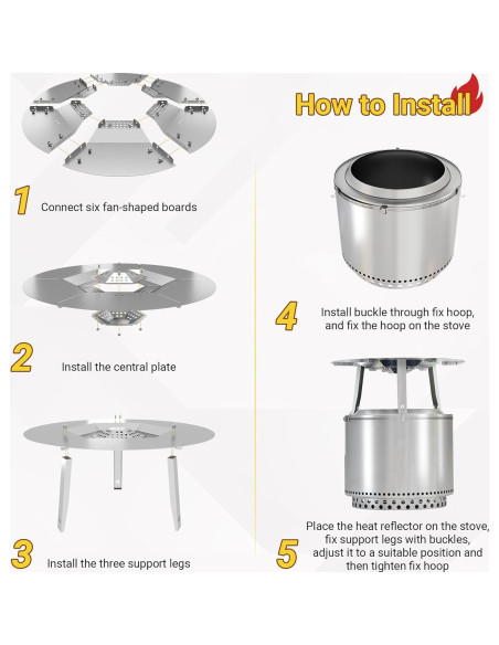 Deflector de Calor Toriexon para Fogata Bonfire 63.5 cm