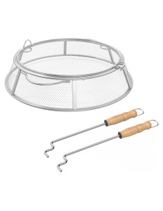 Pantalla de Protección AJinTeby para Hoguera 48 cm Acero Inoxidable