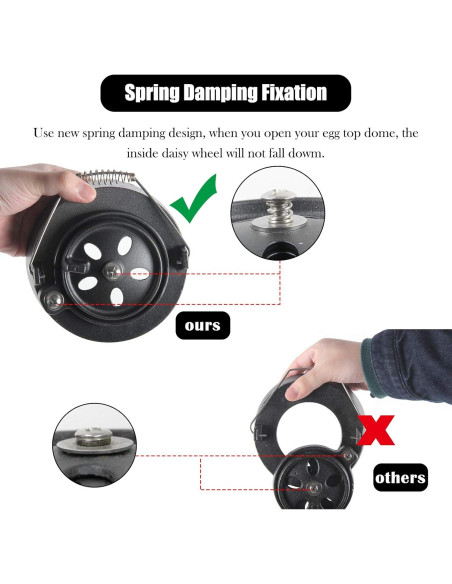 Tapa de Ventilación Superior Dracarys para Big Green Egg 15.24 cm