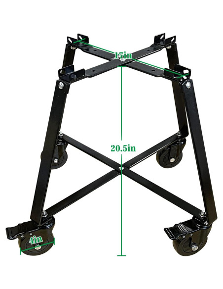 Carro Rodante FIRELOOP para Mini-Max Big Green Egg 9kg