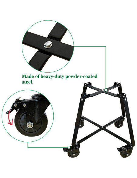 Carro Rodante FIRELOOP para Mini-Max Big Green Egg 9kg