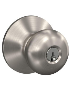 Cerradura de Entrada Schlage F51A Plymouth Niquel Satinado