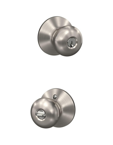 Cerradura de Entrada Schlage F51A Plymouth Niquel Satinado