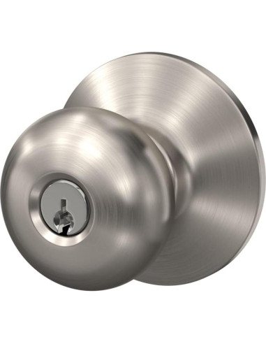 Cerradura de Entrada Schlage F51A Plymouth Niquel Satinado