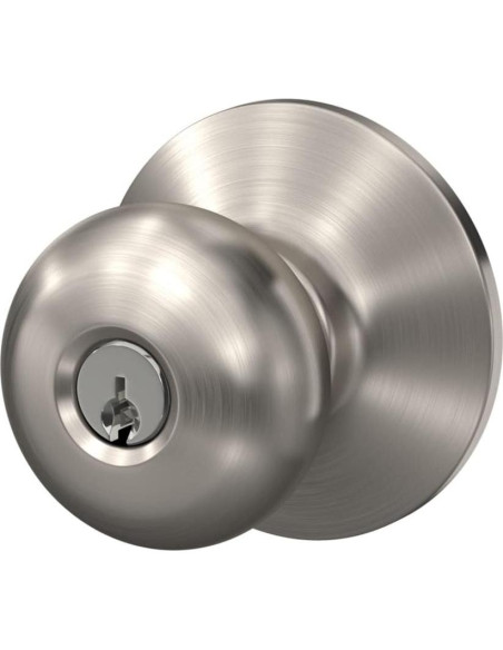 Cerradura de Entrada Schlage F51A Plymouth Niquel Satinado