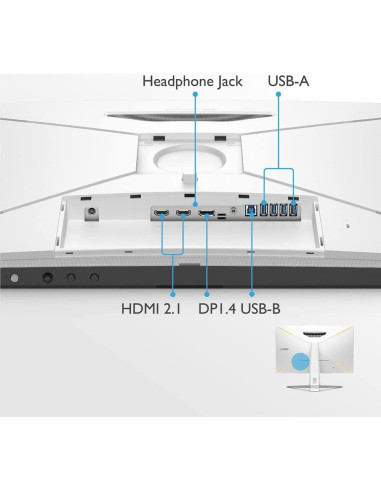 Monitor de Juegos BenQ MOBIUZ EX3210U 32" 4K UHD 144Hz