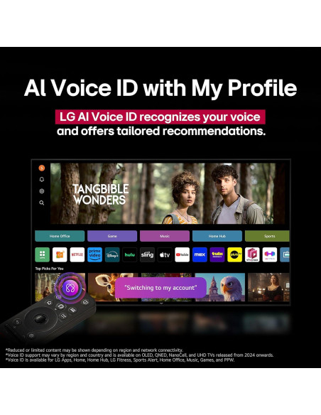 Televisor LG OLED evo AI 4K 42" C5 con Dolby Atmos y HDR10