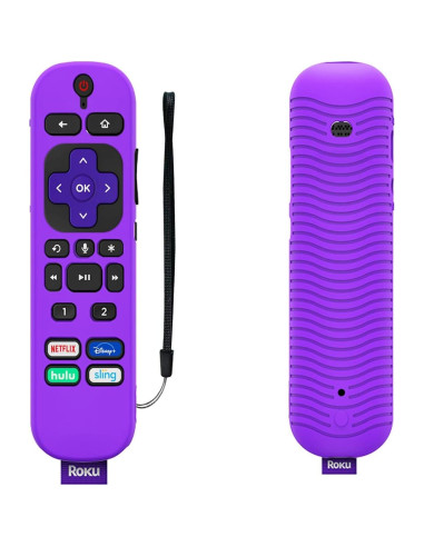 Funda de Control Remoto Roku Voice Remote Pro 2021 - 2 Piezas Brillantes