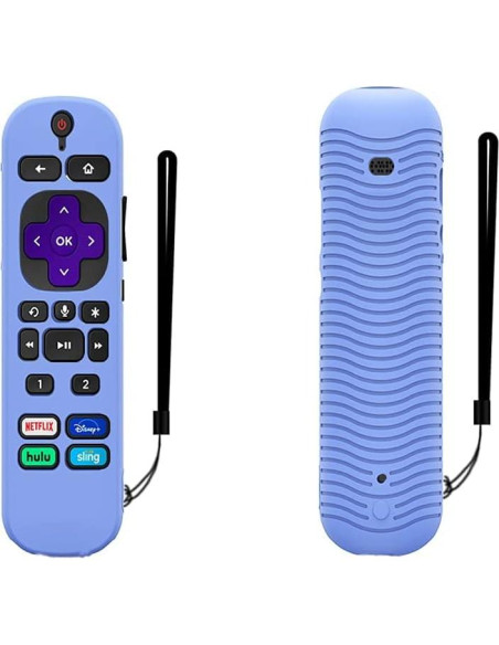 Funda de Control Remoto Roku Voice Remote Pro 2021 - 2 Piezas Brillantes