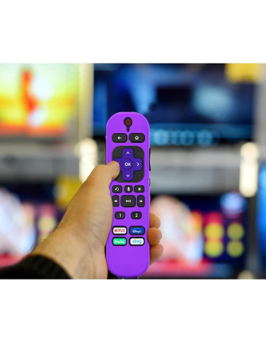 Funda de Control Remoto Roku Voice Remote Pro 2021 - 2 Piezas Brillantes