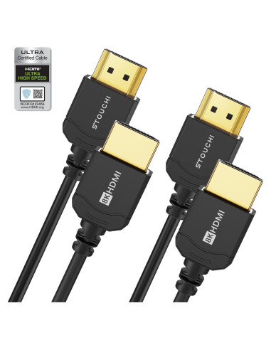 Cable HDMI Ultra Delgado Stouchi 1.5m 8K 48Gbps eARC HDR