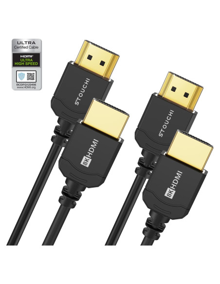 Cable HDMI Ultra Delgado Stouchi 1.5m 8K 48Gbps eARC HDR