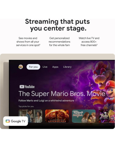 Transmisor Google TV 4K Ultra HD 32 GB Wi-Fi HDR