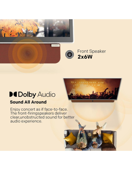 Pantalla Inteligente Portátil Skyworth 24P100 1080P FHD