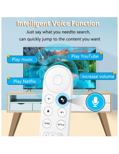 Control Remoto de Voz Griscen para Google Chromecast 4K 2