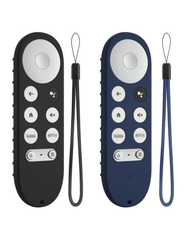 Cubierta de Silicona DUOLAXMENG para Control Remoto Google TV HD/4K