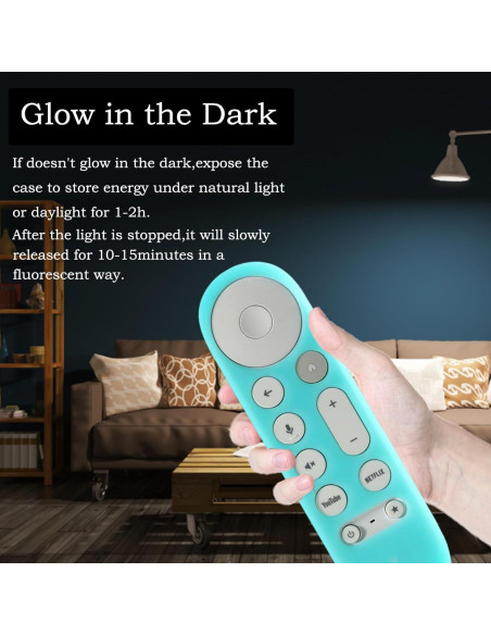 Funda Protectora para Control Remoto Google Chromecast 4K 2024 Azul