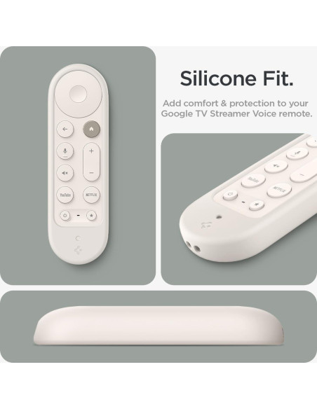 Funda de Silicona Spigen para Control Remoto Google TV 4K - Porcelana