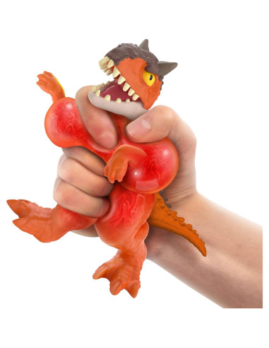 Héroes de Goo Jit Zu Carnotaurus 11.43 cm Estirable y Aplastable