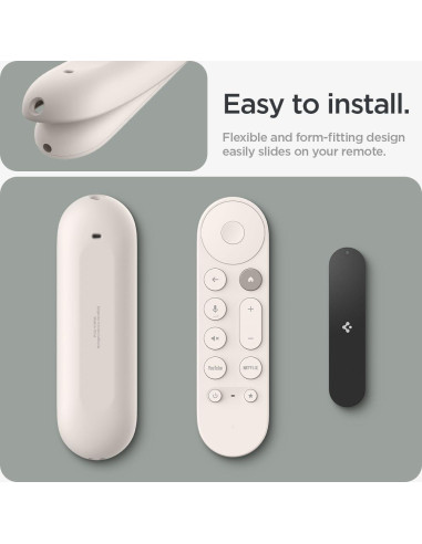 Funda de Silicona Spigen para Control Remoto Google TV 4K - Porcelana