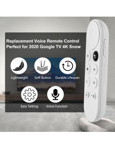 Control Remoto de Voz CHUNGHOP para Google Chromecast 4K 2020 2