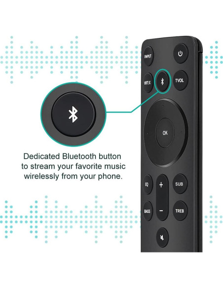 Control Remoto Semote V21 para Barra de Sonido Vizio 2.1/5.1