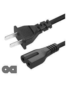 Cable de Alimentación Polarizado 2 Clavijas 3m BRENDAZ