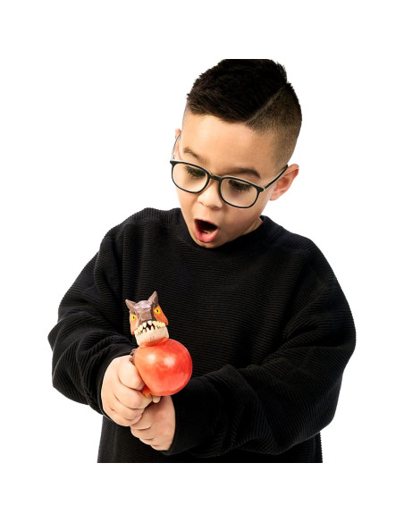 Héroes de Goo Jit Zu Carnotaurus 11.43 cm Estirable y Aplastable