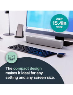 Barra de Sonido Bluetooth Majority Bowfell 50W Blanca 38.6cm 2